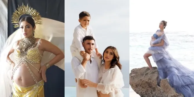 11 Potret Maternity Shoot Jessica Iskandar di Usia Kehamilan 7 Bulan, Dandan Ala Beyonce - Pamer Bare Baby Bump di Tepi Pantai