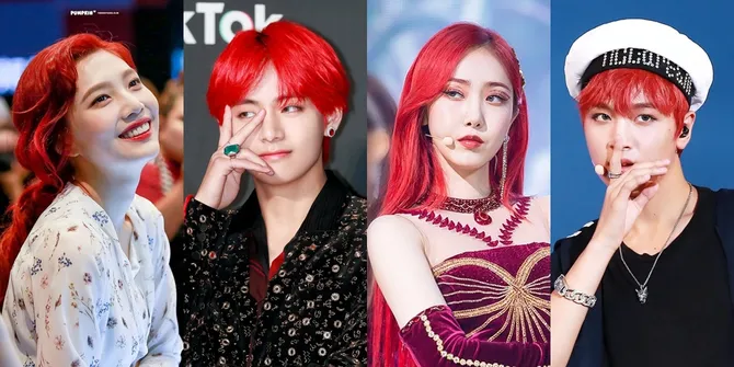 15 Idol K-Pop Paling Ikonik dengan Rambut Merah Pilihan Netizen Korea