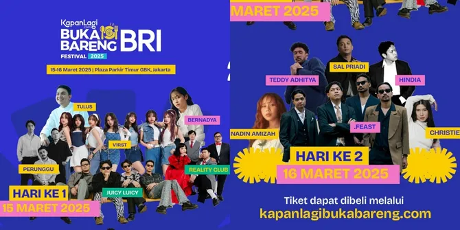 3 Hari Lagi! Intip Rundown Lengkap KapanLagi Buka Bareng BRI Festival 2025 di Sini