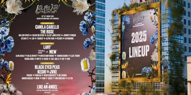 30 Musisi Internasional Ramaikan LaLaLa Fest 2025: LANY, Black Eyed Peas, Camila Cabello Headliner Utama