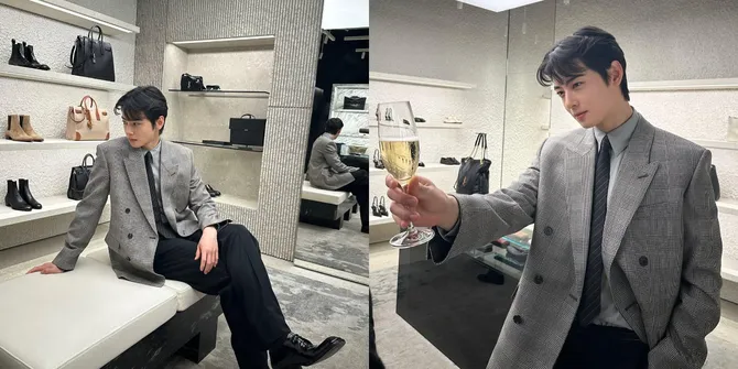 4 Potret Terbaru Cha Eun Woo dengan Setelan Resmi, Gantengnya Makin Kelewatan