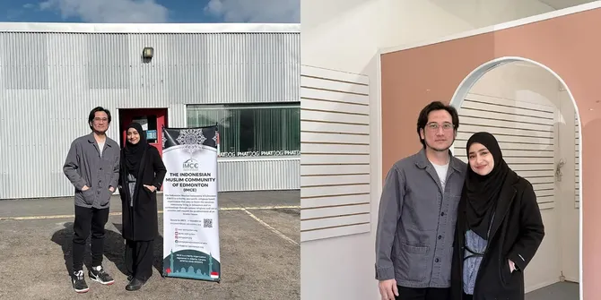 5 Potret Cindy Fatikasari dan Tengku Firmansyah Perlihatkan Masjid Indonesia Pertama di Kota Edmonton