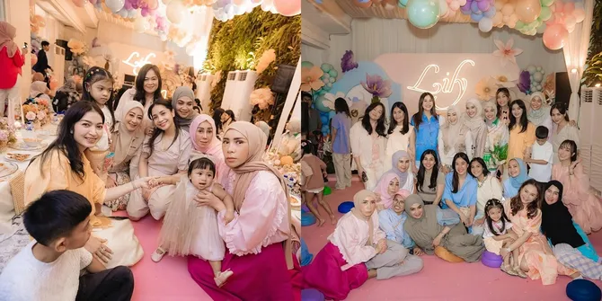 6 Potret Melly Goeslaw di Perayaan Ultah Lily Anak Nagita Slavina, Tampil dengan Busana Serba Pink