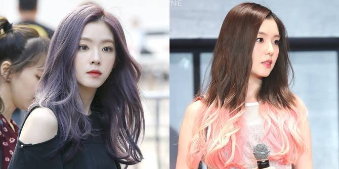 6 Warna Rambut Cantik Irene Red Velvet Pernah Coba Ungu