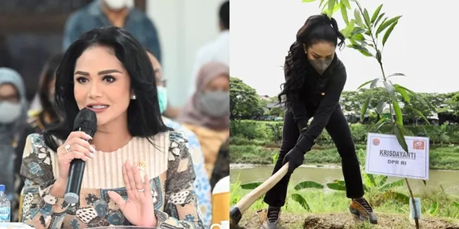 Biasa di Atas Panggung Ini 7 Potret Krisdayanti Jadi Anggota DPR, Hadiri Rapat Paripurna - Ikutan Nyangkul Saat Tanam Pohon
