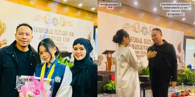 7 Potret Anak Vicky Prasetyo Wisuda SMA, Ikut Tampil Nyanyi Jadi Sorotan