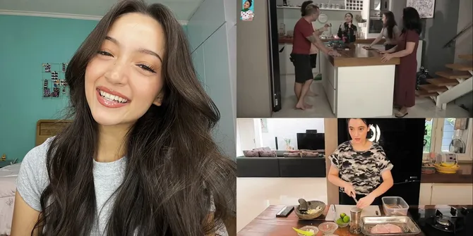 7 Potret Dapur di Rumah Megan Domani dan Bryan Domani, Tampak Minimalis Dominan Kayu