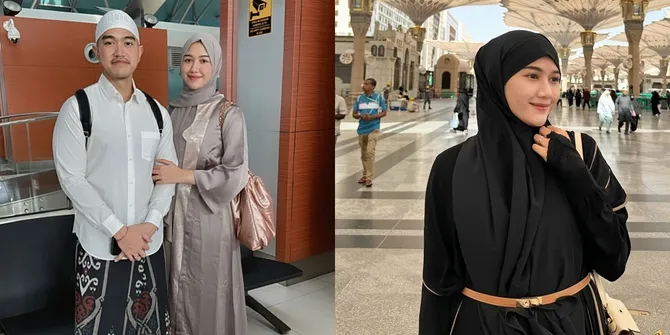 7 Potret Erina Gudono Istri Kaesang Pangarep Umrah, Tampil Menyejukkan Hati