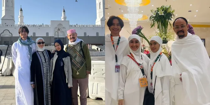 7 Potret Iis Dahlia dan Keluarga Jalani Umroh di Bulan Ramadan, Momen Penuh Haru di Tanah Suci