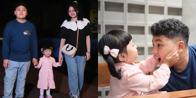 7 Potret Kedekatan Anak Aurel Hermansyah dengan Amora dan Kellen Lemos, Tampak Bucin Sama Om Tante