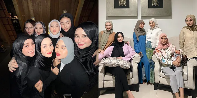 7 Potret Mamayu Geng Aurel Hermansyah hingga Lesty Kejora, Dipuji Netizen - Seleb Berhijab Cantik Semua Bikin Adem
