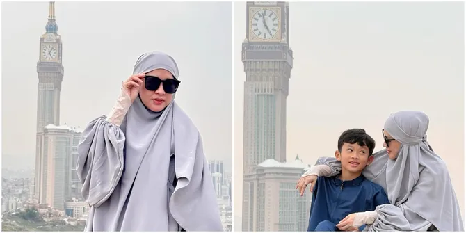7 Potret Miro Materazzi, Anak Okie Agustina dan Gunawan Dwi Cahyo, Jalani Umrah Bersama Sang Ibu