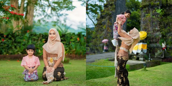 7 Potret Ria Ricis dan Moana Nikmati Momen Libur Lebaran 2025 di Bali, Kompak Pakai Kebaya