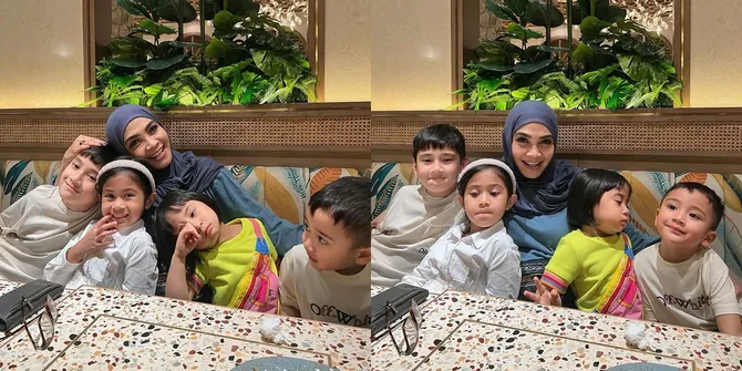 7 Potret Rieta Amilia Bersama Cucu-Cucu Kesayangan, Ajak Jalan-Jalan ke Mall