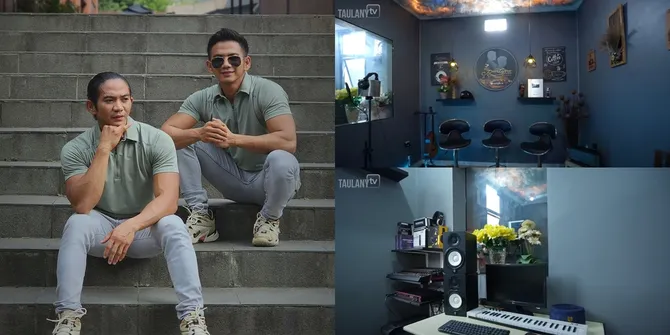 7 Potret Studio Pribadi Rizki dan Ridho DA dengan Konsep Minimalis, Salfok Ada Mesin Jahit