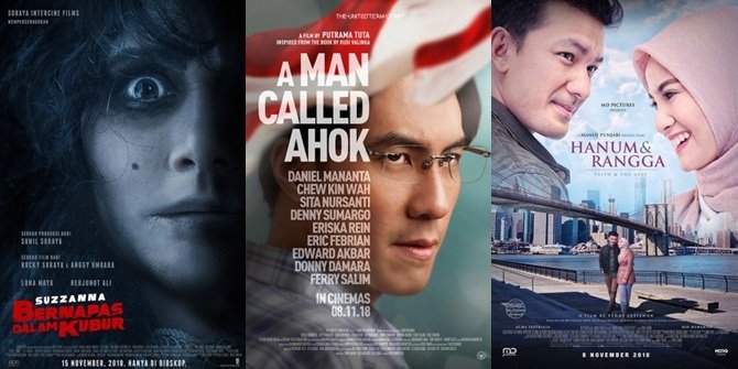 8 Film Indonesia di November, Ada 'A MAN CALLED AHOK' dan 'SUZZANNA'