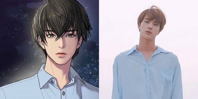 8 Foto Bukti Jin BTS Mirip Karakter Webtoon, Ganteng Nggak ...