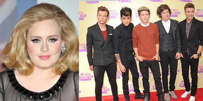 Adele - One Direction Masuk Buku Guinness World Records
