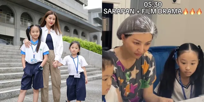 Aktivitas Anak-Anak Sarwendah di Pagi Hari Sebelum Sekolah, Sempatkan Nonton Film atau Drama
