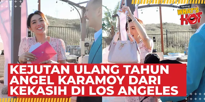 Angel Karamoy Ultah ke-39, Gusti Ega Sang Kekasih Beri Surprise di Los Angeles & Hadiahkan Tas Mewah
