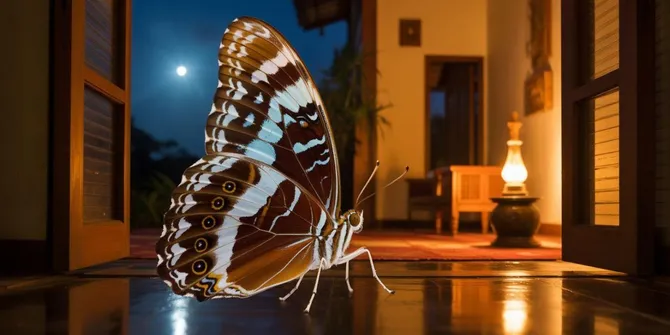 Apa Arti Kupu Kupu Coklat Masuk Rumah Malam Hari: Makna dan Penjelasan Lengkap