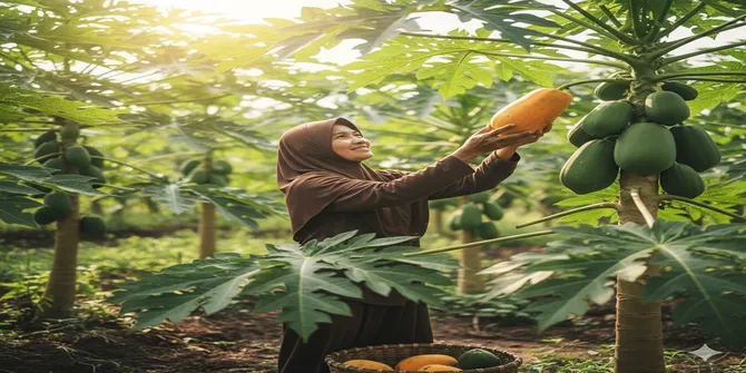 Arti Mimpi Memetik Buah Pepaya Menurut Islam: Tafsir dan Maknanya