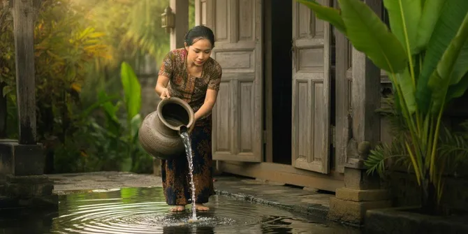 Arti Mimpi Menyiram Air di Depan Rumah: Tafsir Psikologi, Primbon Jawa, dan Spiritual