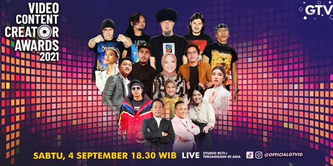 Atta Halilintar, Ria Ricis Hingga Denny Cagur Siap Meriahkan Malam Puncak Video Content Creator Awards 2021 Hari Ini!