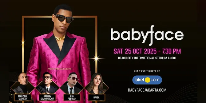 Babyface Akan Kembali ke Indonesia Setelah 15 Tahun Lamanya Lewat Live in Jakarta 2025