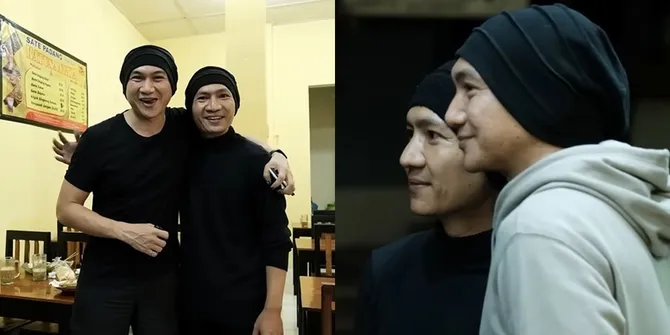 Bak Pinang Dibelah Dua - Kompak Prank Pembeli, 8 Potret Anji dan Penjual Sate Padang yang Disebut Mirip Dengannya