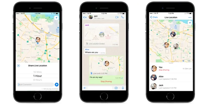 Baru, WhatsApp Kini Bisa Lacak Lokasi Orang Setiap Saat