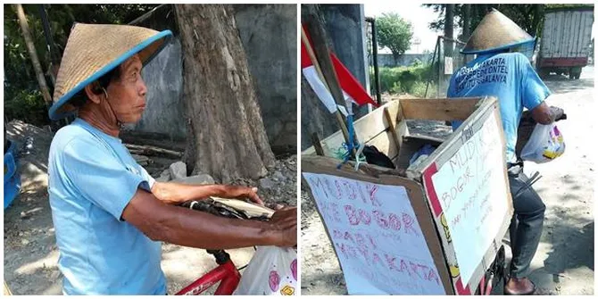 Bersepeda Jogja-Bogor Demi Ketemu Anak Saat Lebaran, Kisah Pria Lansia Ini Bikin Haru