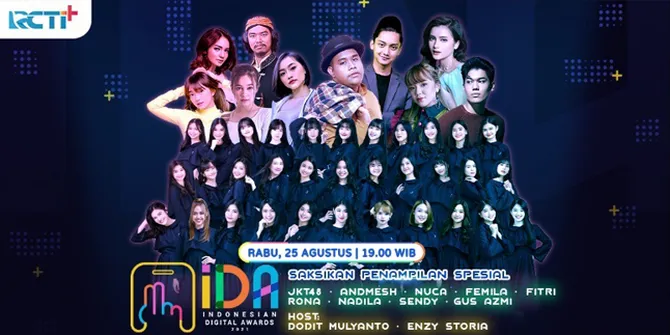 Bertabur Bintang, Perayaan Ulang Tahun RCTI+ di Indonesian Digital Awards 2021 Akan Tayang Malam Ini