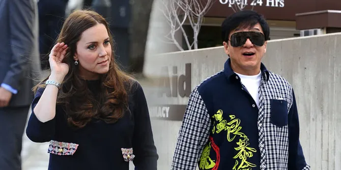 Bertemu Jackie Chan, Kate Middleton Tampil Anggun Mempesona