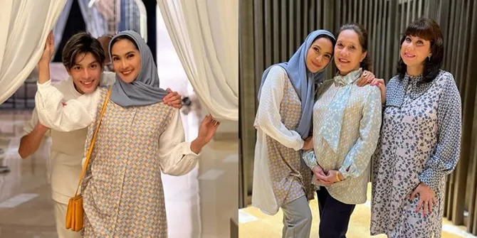 Buka Bersama Bareng Keluarga, Ini 7 Potret Maudy Koesnaedi Kenakan Hijab yang Curi Perhatian - Tuai Pujian