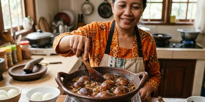 Cara Membuat Pindang Telur Bumbu Meresap dengan Aroma Rempah dan Motif Marmer Alami