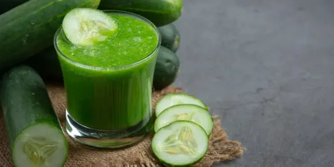 Cara Mudah Buat Jus Timun, Minuman Sehat Penurun Kolesterol dan Tekanan Darah