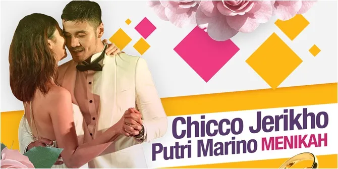 Ciuman Manis Chicco Jerikho Usai Sah Nikahi Putri Marino
