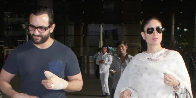 Demi Stroller Bayi Kareena, Saif Ali Khan Rela Terbang ke Delhi