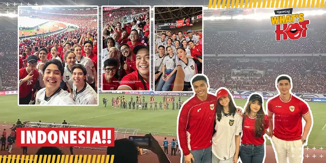 Dukung Timnas Indonesia, Rombongan Selebriti Tanah Air Ikut Ramaikan GBK