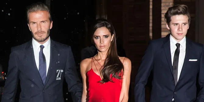 Fashion Stylish Mewah Keluarga David Beckham Saat Makan Siang