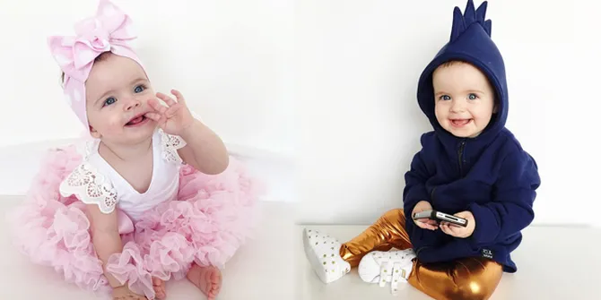 [FOTO] Jadi Fashionista Cilik, Bayi Lucu Ini Bikin Heboh Dunia