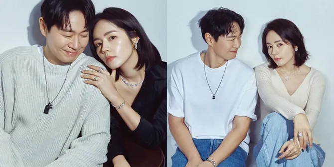 Foto Han Ga In dan Youn Jung Hun di Pemotretan Bersama Pertama Setelah 19 Tahun Menikah, Si Cantik dan 'Penculiknya'