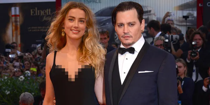 [FOTO] Johnny Depp &#38; Amber Heard Tertangkap Kamera Ciuman Mesra