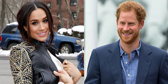 [FOTO] Ketahuan! Pangeran Harry Cium Meghan Markle di Depan Umum