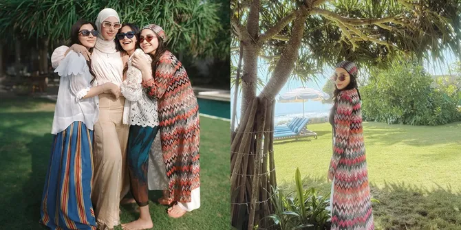 6 Gaya Nagita Slavina Rayakan Ulang Tahun Dokter Feni Nugraha, Tampil dengan Longline Cardigan dan Bandana Senilai Jutaan