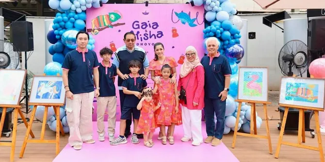 Gayatri & Alisha Yudhoyono Warisi Bakat Seni SBY Lewat Lini Fashion Anak, Ibas & Aliya Rajasa Beri Dukungan Penuh