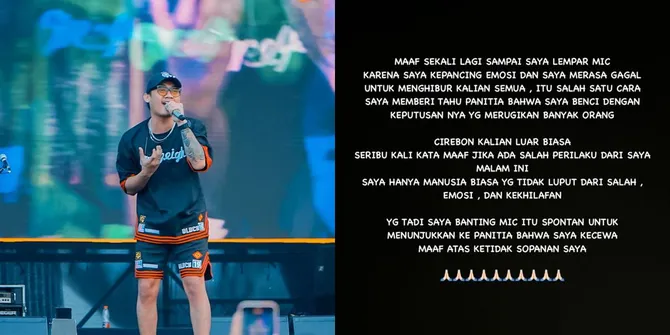 Gilga Sahid Banting Mic Saat Konser di Cirebon, Ada Apa?