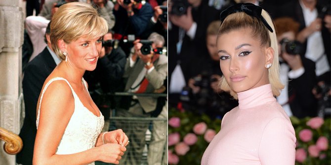 Hailey Baldwin Tiru Gaya Ikonik Mendiang Putri Diana