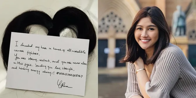 Hari Kanker Dunia, Begini Cara Erina Gudono Istri Kaesang Pangarep Ikut Peringati - Potong Rambut dan Mendonasikannya